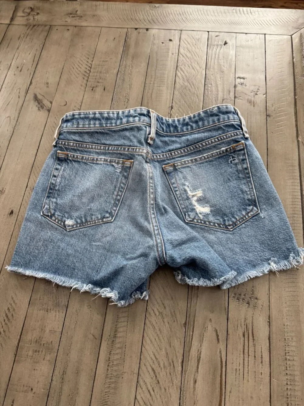 Rag & Bone Dre Low Rise Denim Jean Shorts Norwalk Size 24